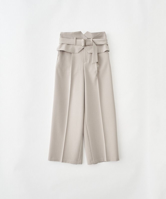 Stola. コルセット付きワイドパンツ