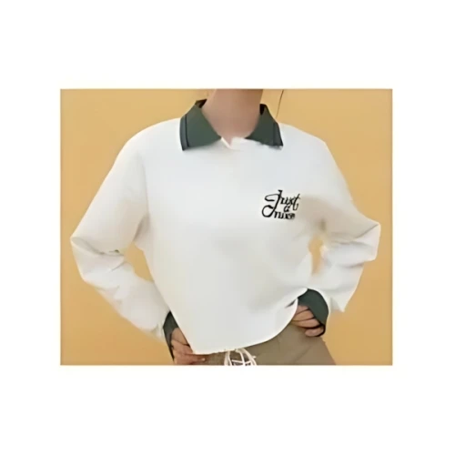JUST A NOON LONG SLEEVE POLO SHIRT