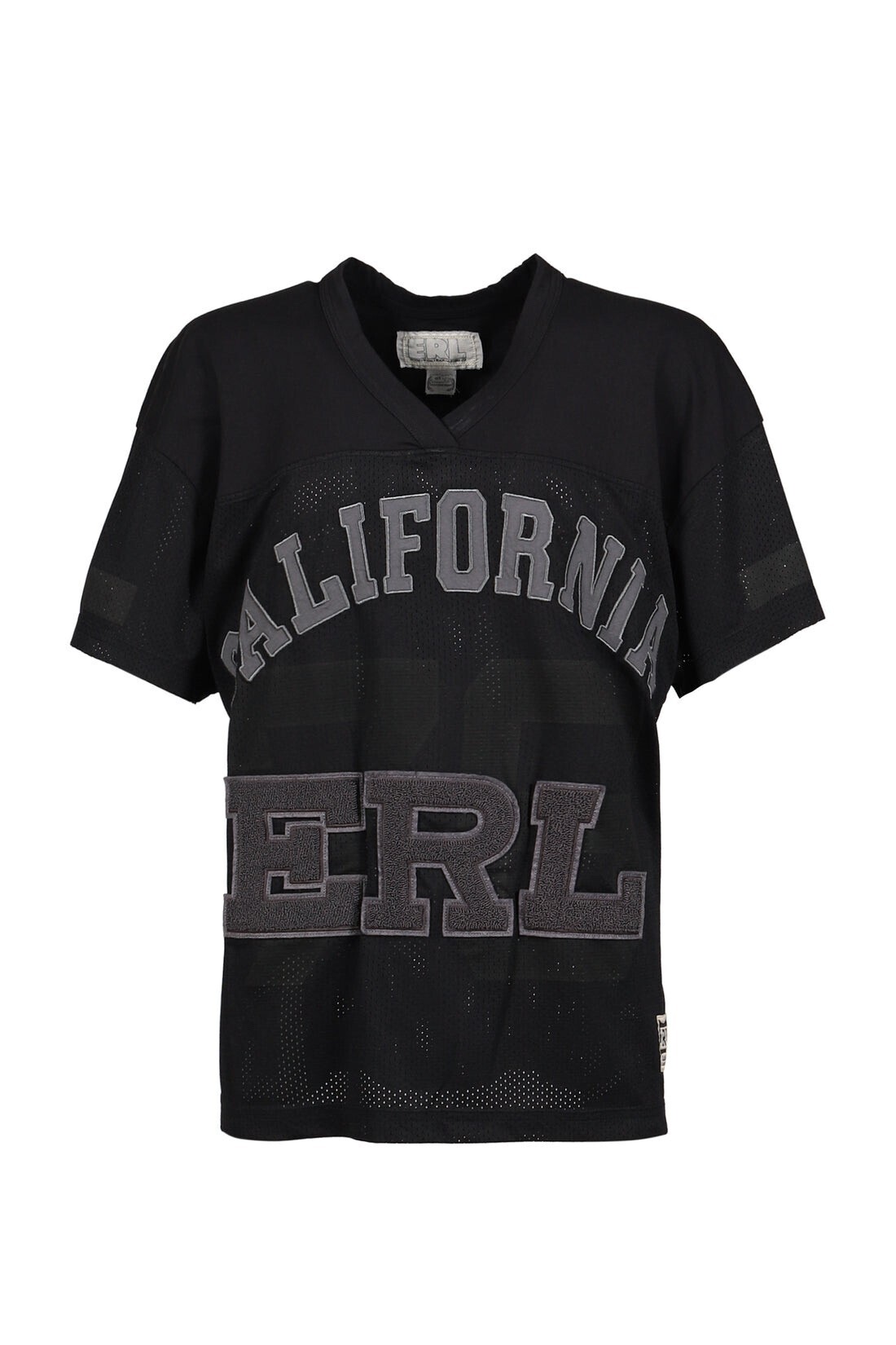 ERL MESH FOOTBALL TEE KNIT / BLK
