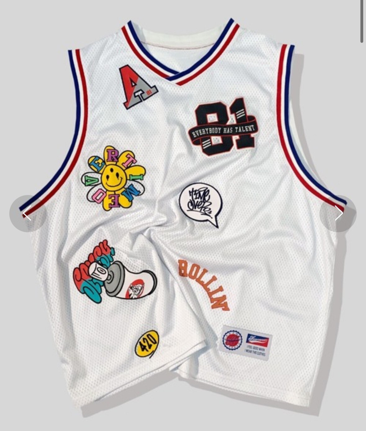 A'gem PATCH BASKET TANK/バスケット タンクトップ