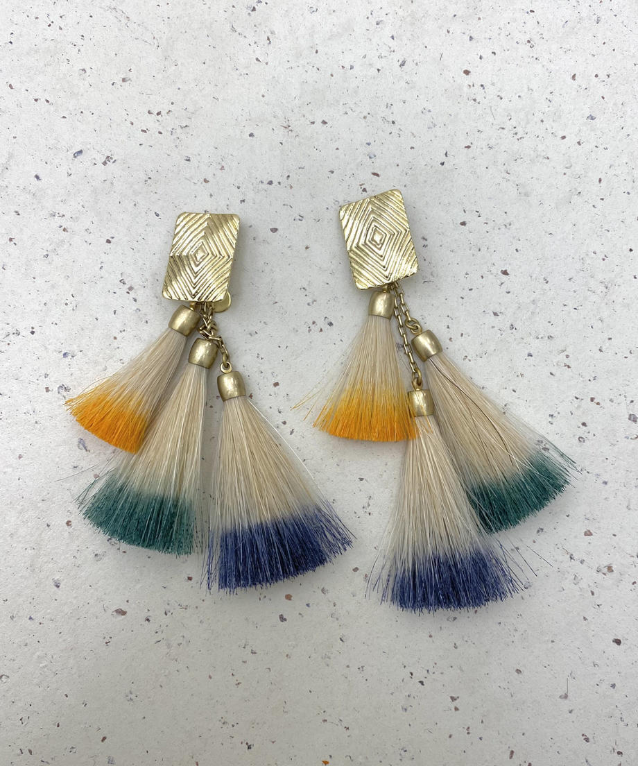 FUMIE=TANAKA color horse earring