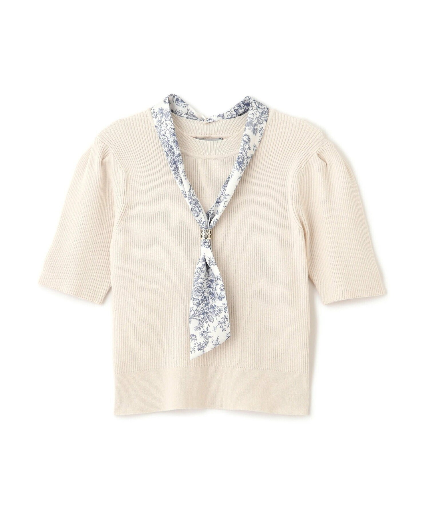 JILL by JILL STUART ジュイ柄スカーフ付きニット