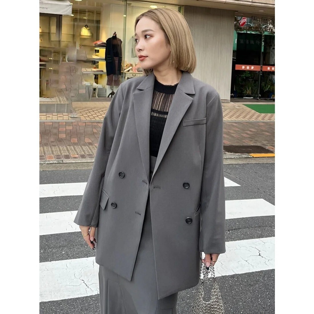 MURUA オープンスリーブテーラードジャケット