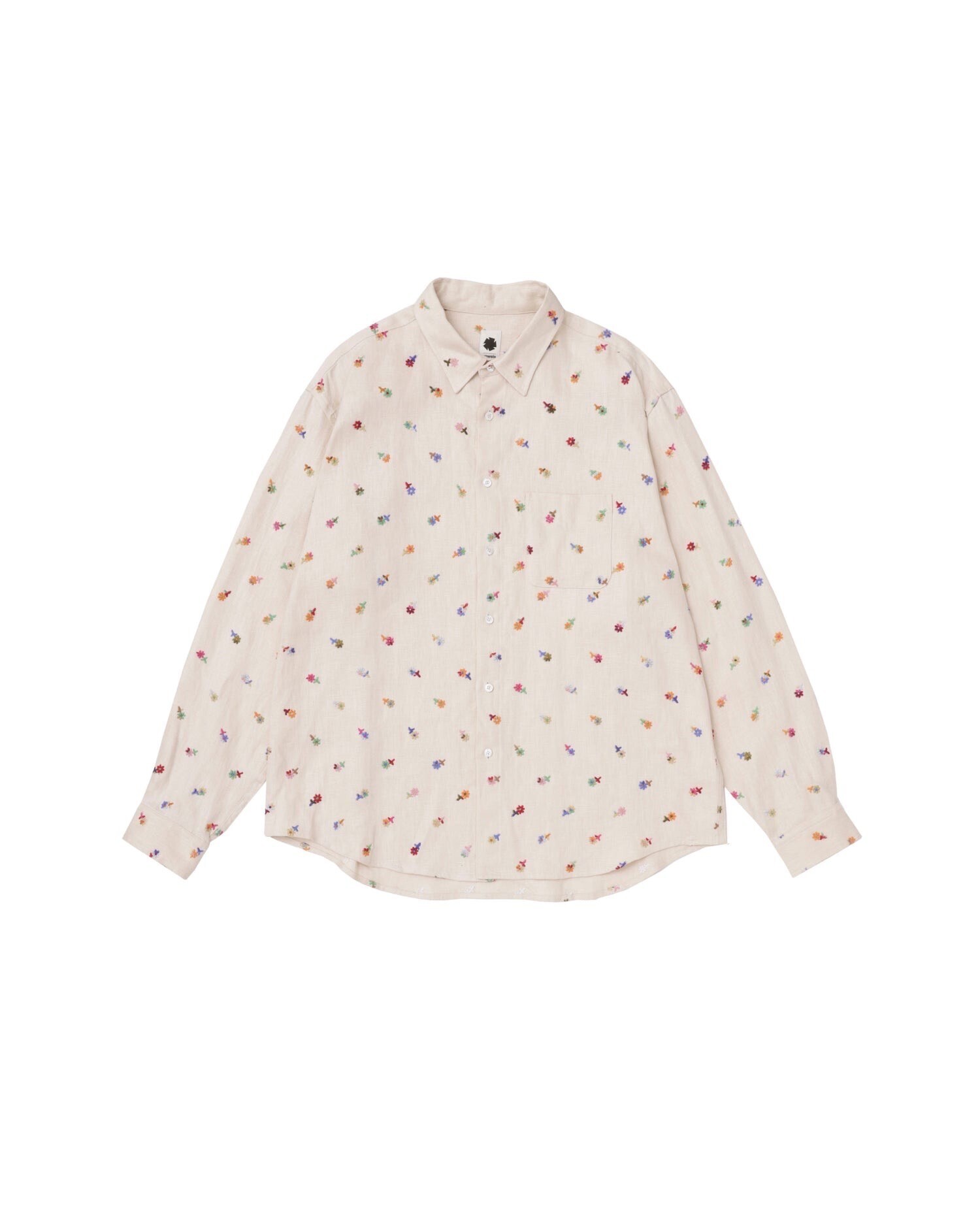 vowels Floral Embroidered Overshirt