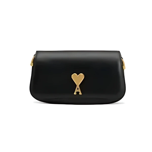 AMI Paris スムースボックスレザー Paris Paris ショルダーバッグ