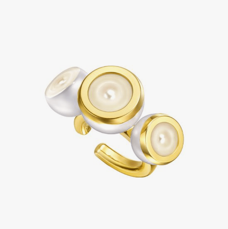 TASAKI スライスド ベゼル イヤーカフ