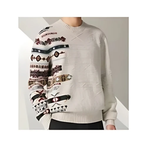 HERMES "Couleurs en cours" crewneck sweater