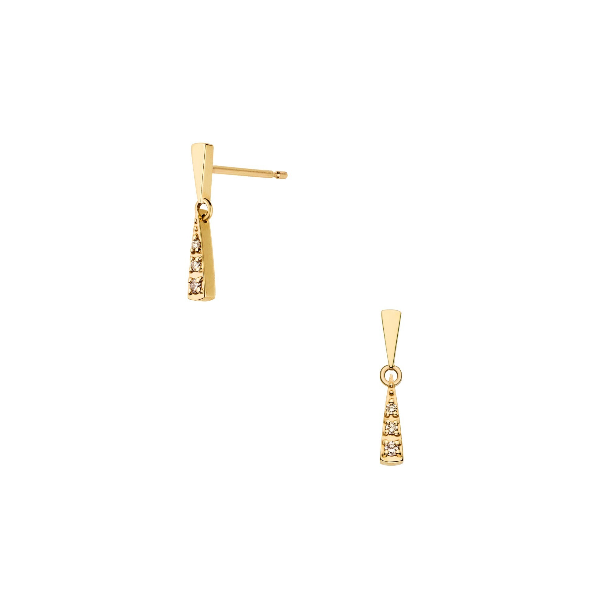 Vendome Aoyama ブラウンダイヤモンド ピアス