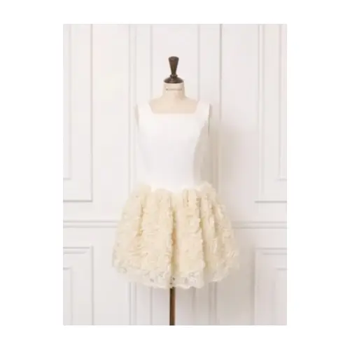 MISTREASS Floral Tulle Docking Mini Dress