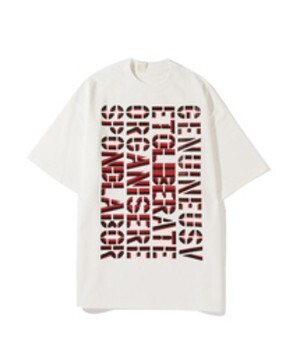 N.HOOLYWOOD LINE SHORT SLEEVE T-SHIRT PRINTED ON FRONT SIDE