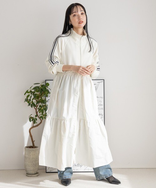 LOWRYS FARM トラックドッキングワンピース
