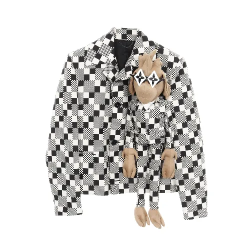 LOUIS VUITTON LVフレンド ドッグ パペット ダミエ ジャケット（および関連パンツ）