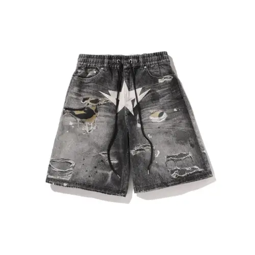A BATHING APE BAPE STA FAKE PRINT RELAXED FIT SHORTS