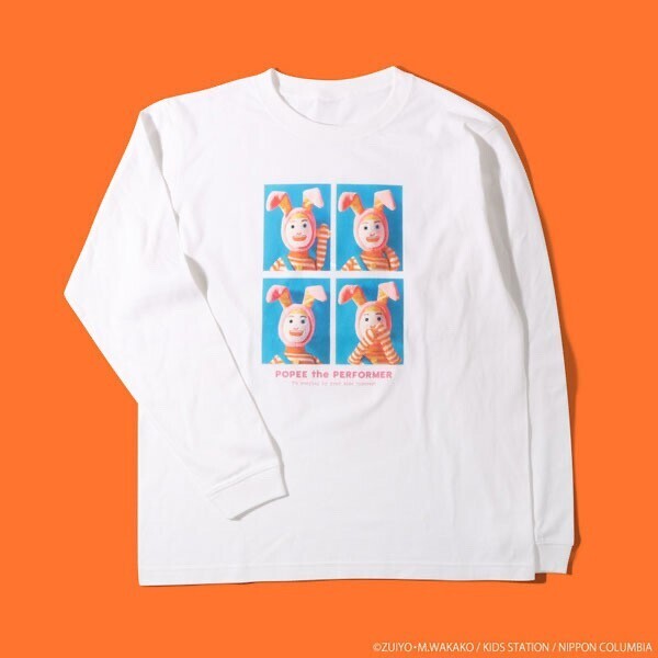 ナタリーストア ポピーザぱフォーマー NUI Photo ロングスリーブTシャツ ポピー ホワイト