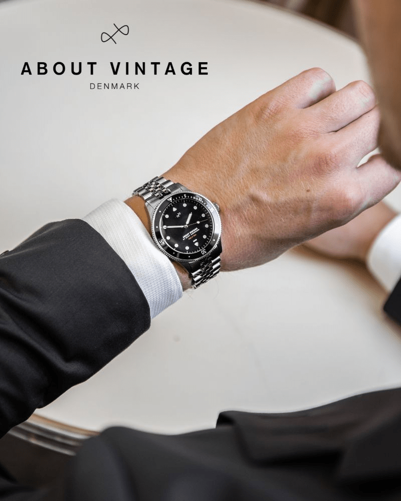 About Vintage 1926 Steel/Black 39mm (５連ブレス付き)
