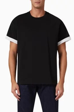 Bottega Veneta Double Layer T-shirt in Cotton Jersey