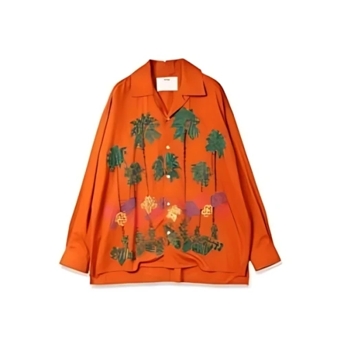 AMOK HAND EMBROIDERY ALOHA SHIRT