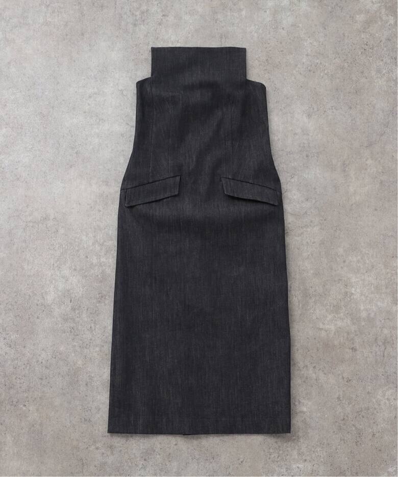 Room no.8 BLACK ST DENIM HI BARE DRESS