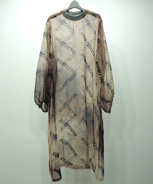 NON TOKYO PRINT SHEER ONE-PIECE