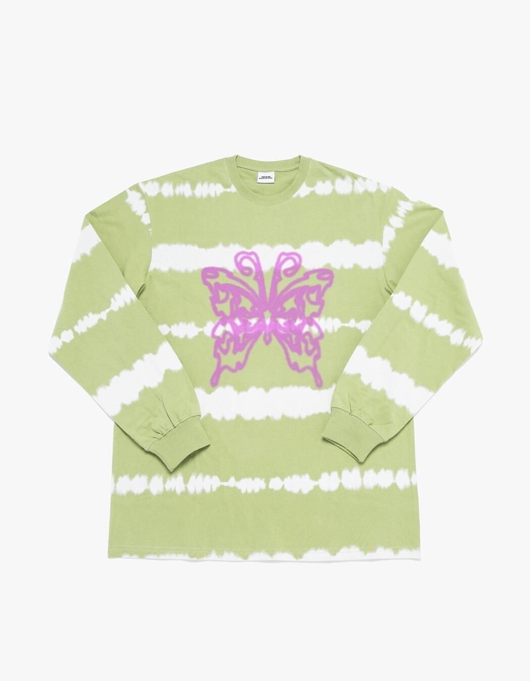 WEBHOUSE Butterfly Stripe Long Sleeve Tee -