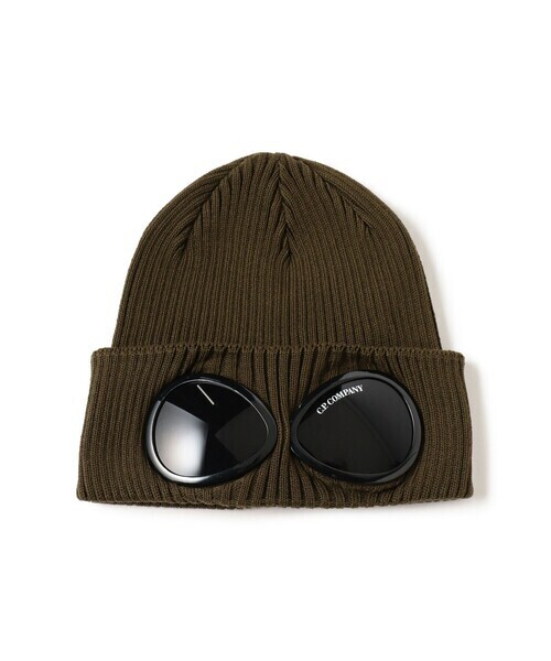 C.P. COMPANY COTTON GOGGLE BEANIE