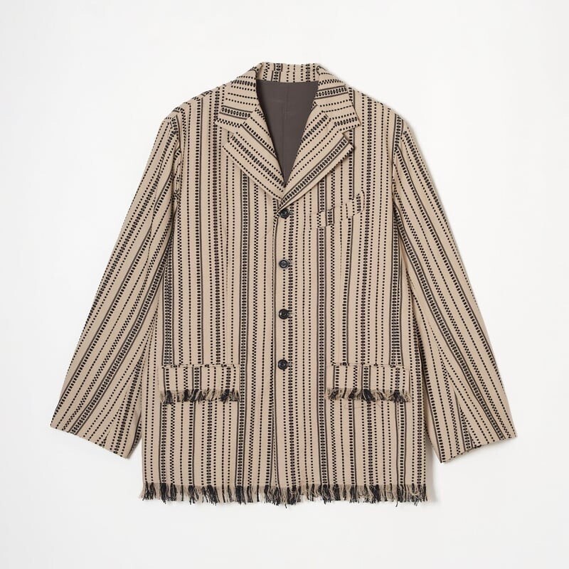 meagratia Dobby stripe sack JKT