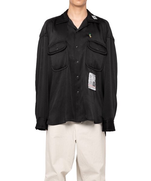 Maison MIHARA YASUHIRO Long Sleeve Satin Shirt