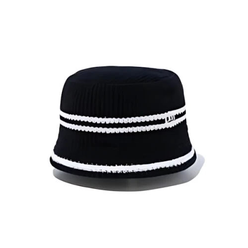 NEW ERA Knit Bucket ブラック/アイボリー