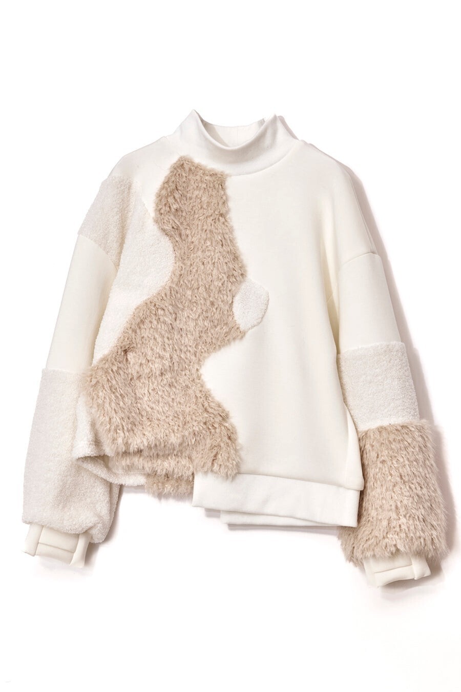 AULA AILA BOA AND FUR PULLOVER