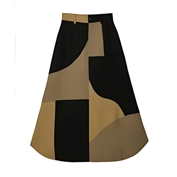 Ameri VINTAGE MIXTURE SWICH FLARE SKIRT