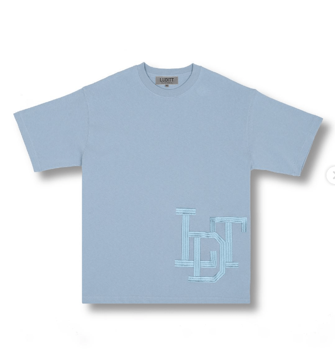 LUDITT LDT HEAVY WEIGHT T-SHIRT BLUE