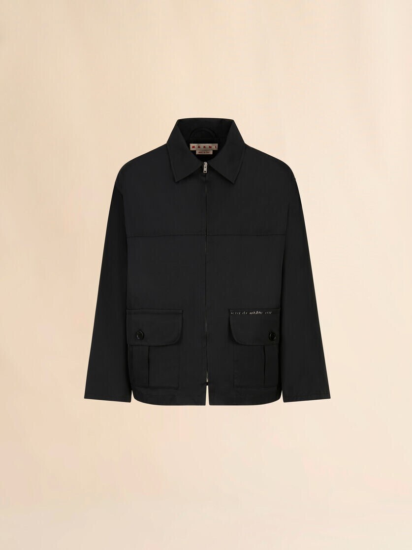 MARNI ブラック 撥水加工タフタジャケット