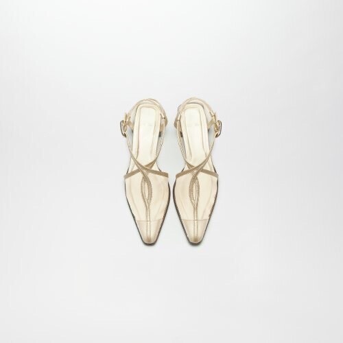 ALM. EIN BUCKLE PUMPS （Gold）