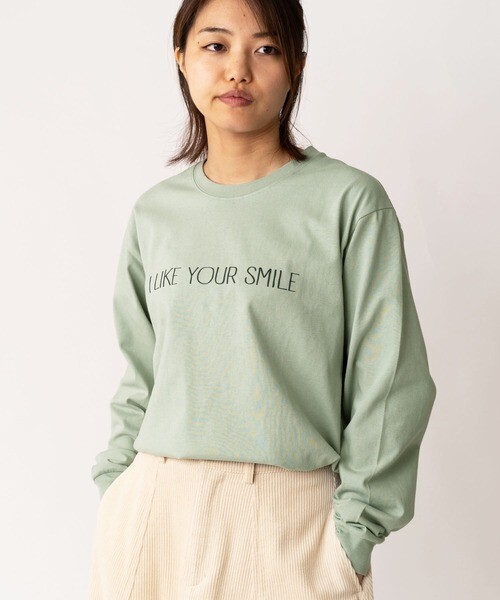 gym master 7.4oz YOUR SMILEロンTee