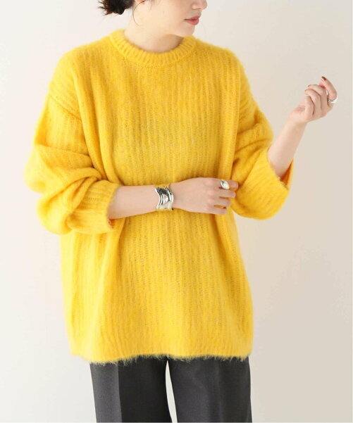 Spick & Span モヘヤウール クルーネックプルオーバー