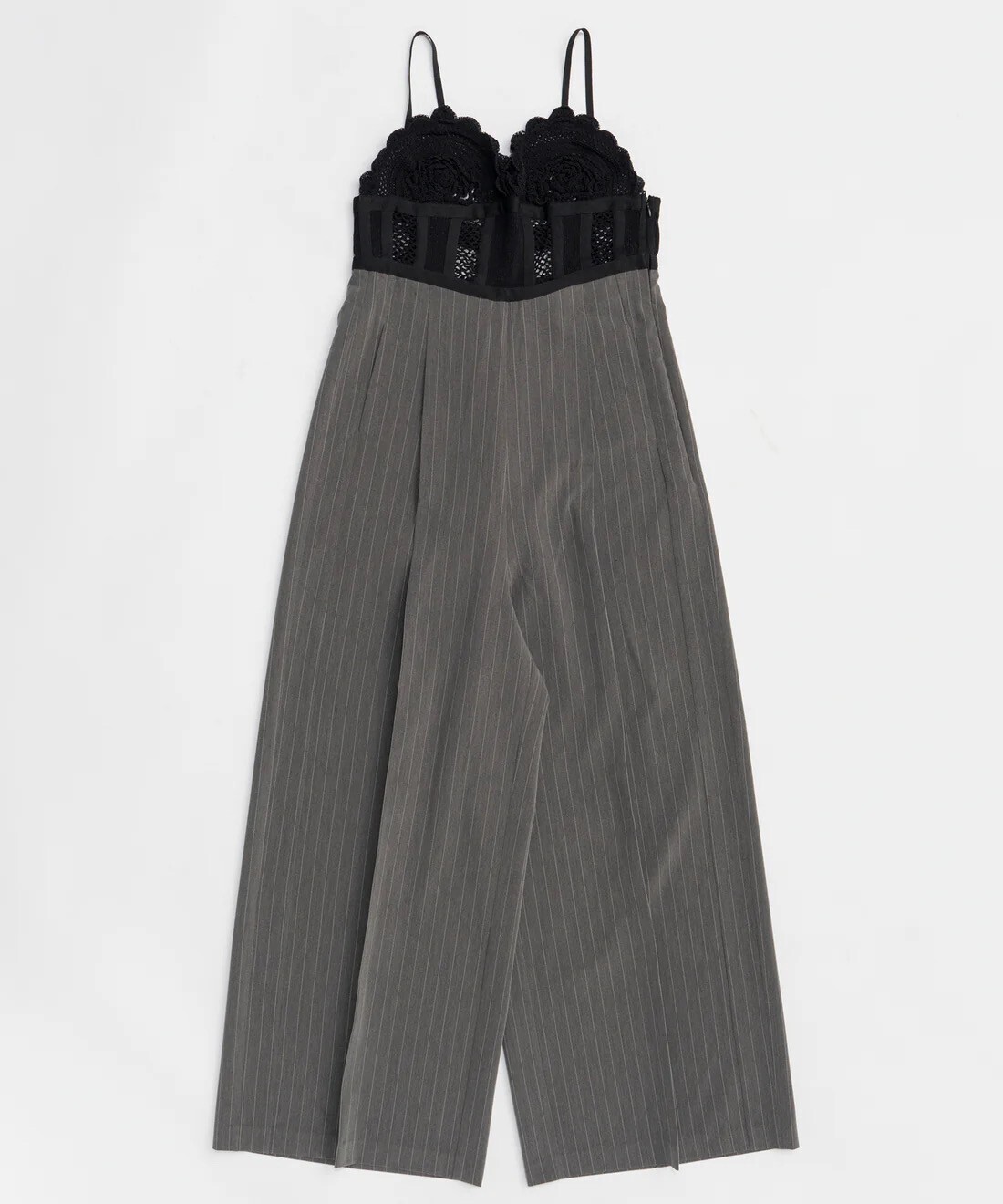 MAISON SPECIAL Crochet Bustier Jumpsuit