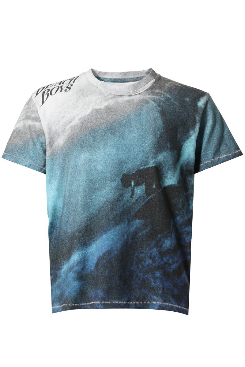 ERL RIPPED COLLAR BEACH BOYS TSHIRT