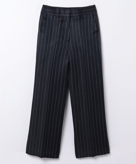 LANVIN COLLECTION ピンストライプセミワイドパンツ