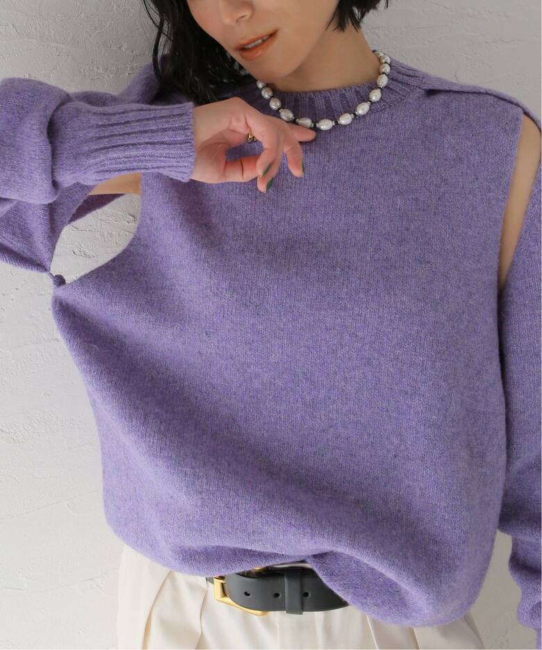 JOURNAL STANDARD L'ESSAGE 【BOWTE/バウト】5G SHETLAND TASTE CREW NECK：ニット