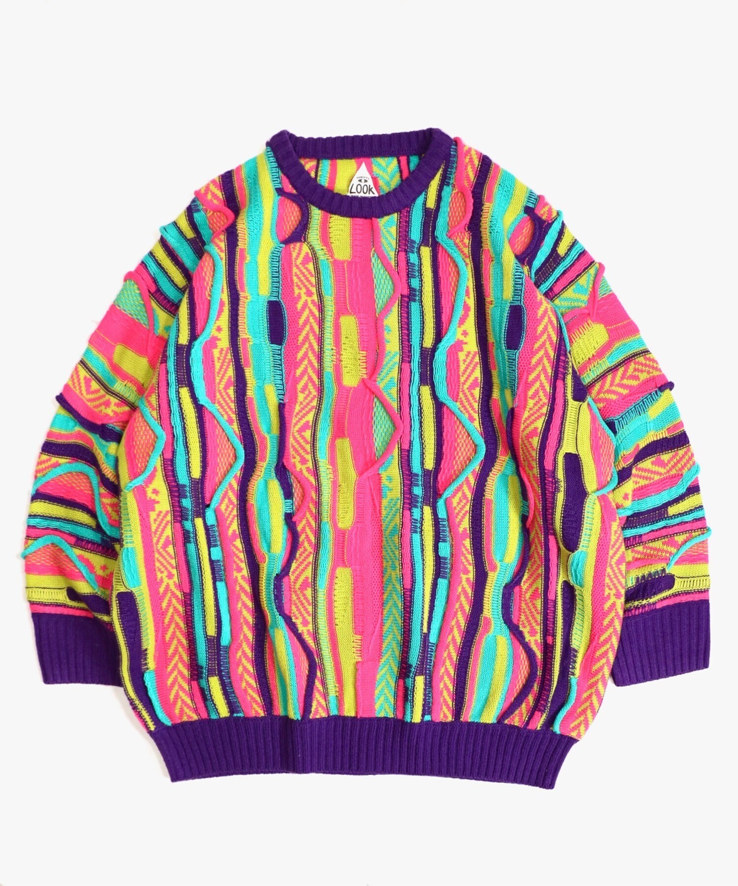 THRIFTY LOOK スリフティールック 3D KNITTING 'B' SWEATER