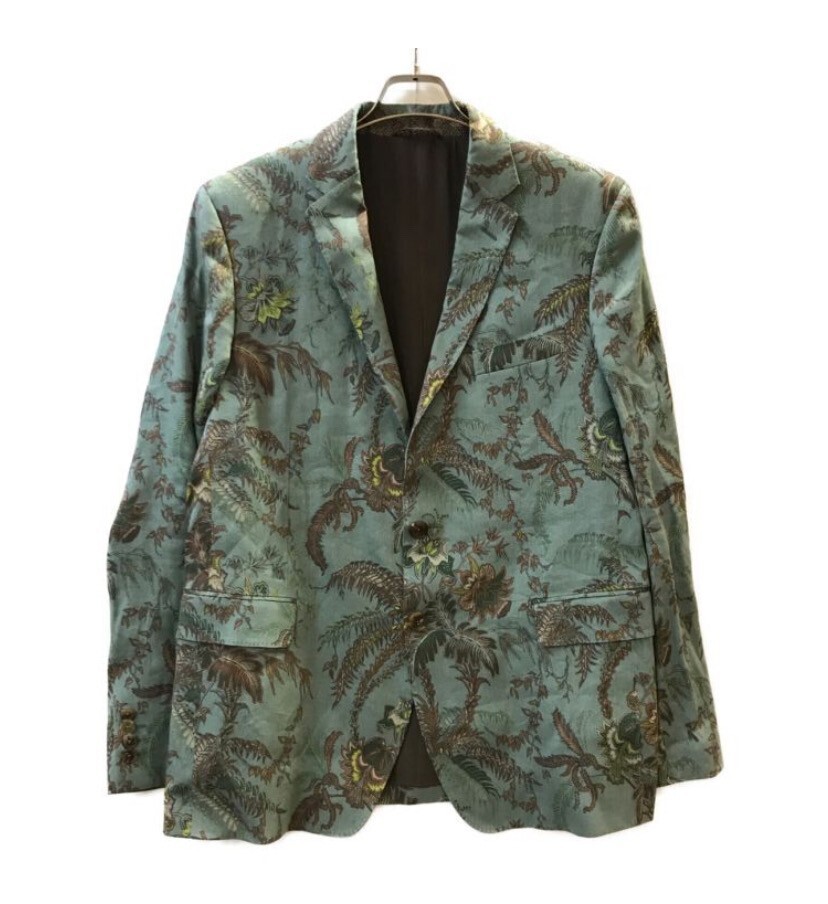 ETRO シルクライニングトータルパターンテーラードジャケット