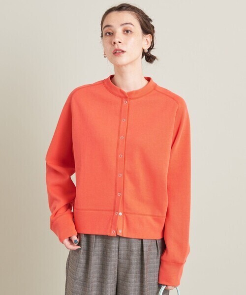 BEAUTY&YOUTH UNITED ARROWS ダブルフェイス リングボタンカーディガン -ウォッシャブル-