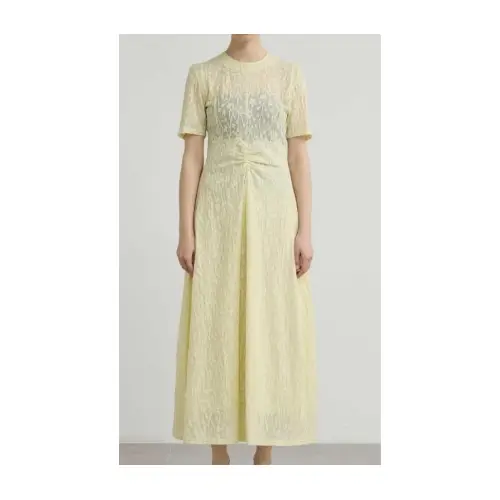 PHOTOCOPIEU 別注 FLOWER JAQUARD SHORT SLEEVE DRESS