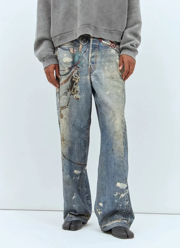 Acne Studios 1981M Printed Jeans