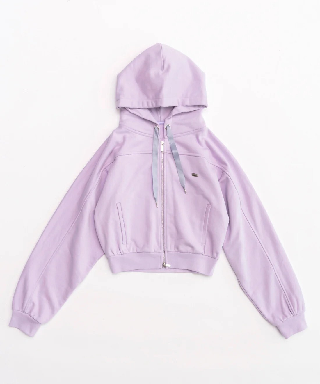 MAISON SPECIAL Front Zip Short Hoodie