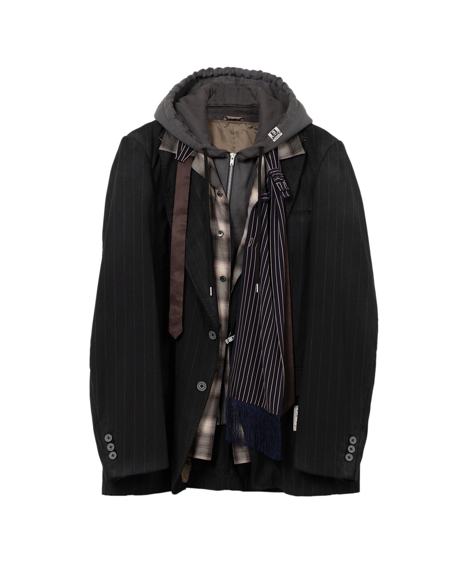 Maison MIHARA YASUHIRO Mix Layered Wool Jacket