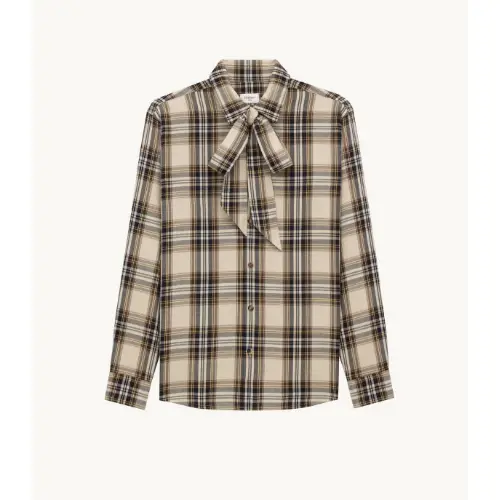 SAINT LAURENT カサンドラ ラヴァリエールシャツ