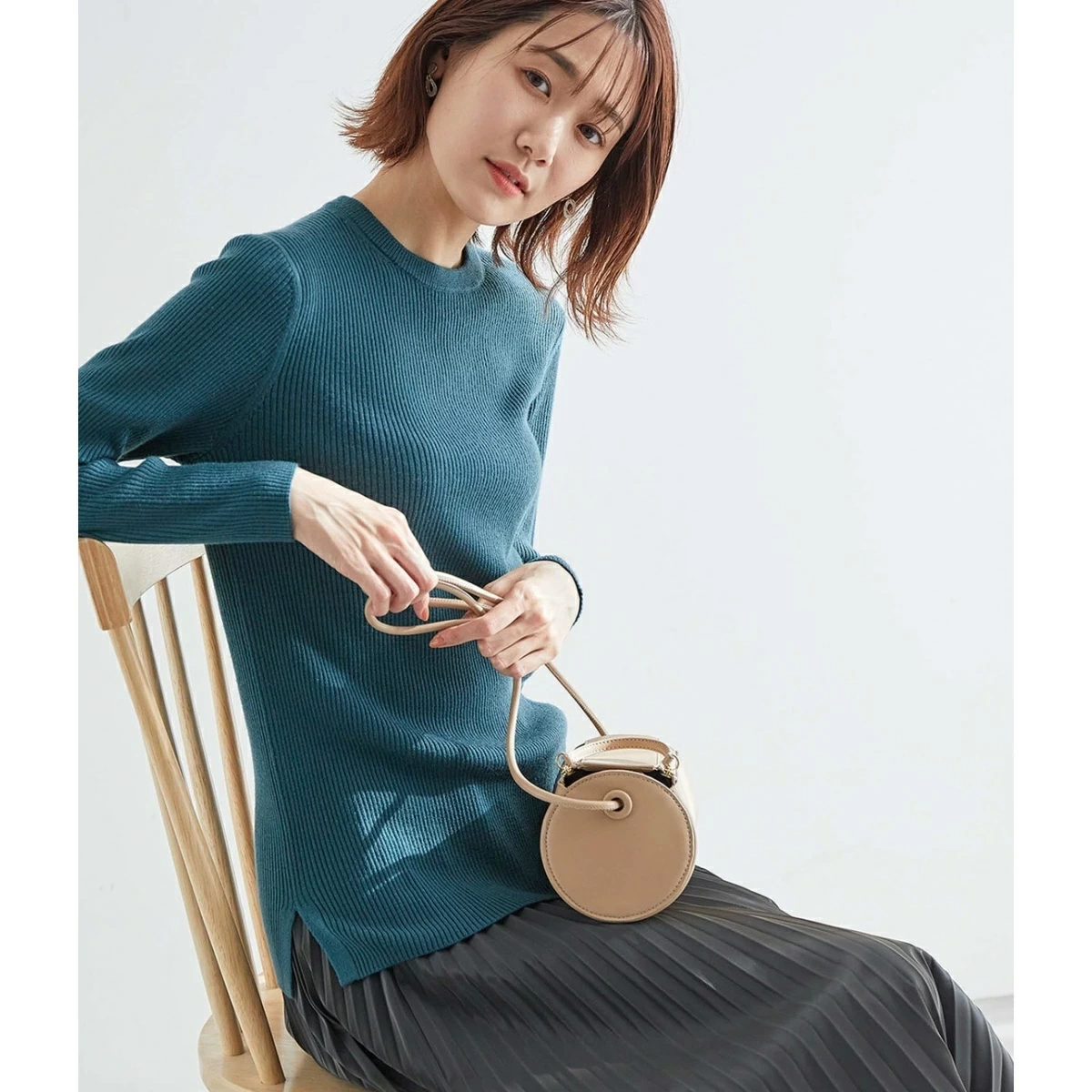 ROPE' PICNIC クルーネックリブプルオーバー