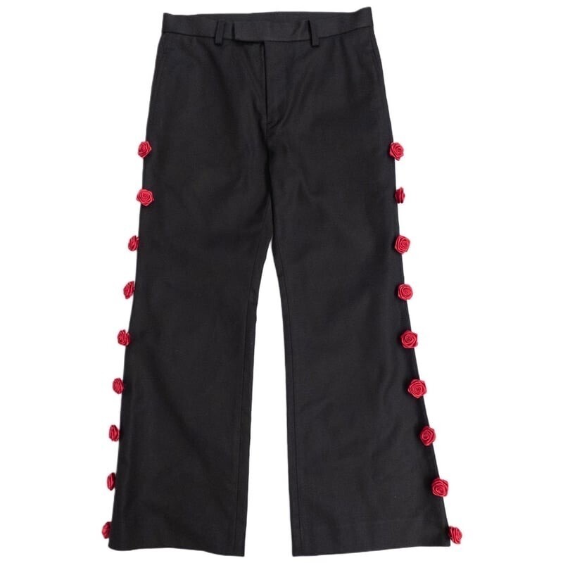 el conductorH SIDELINE ROSE COTTON FLARE TROUSERS