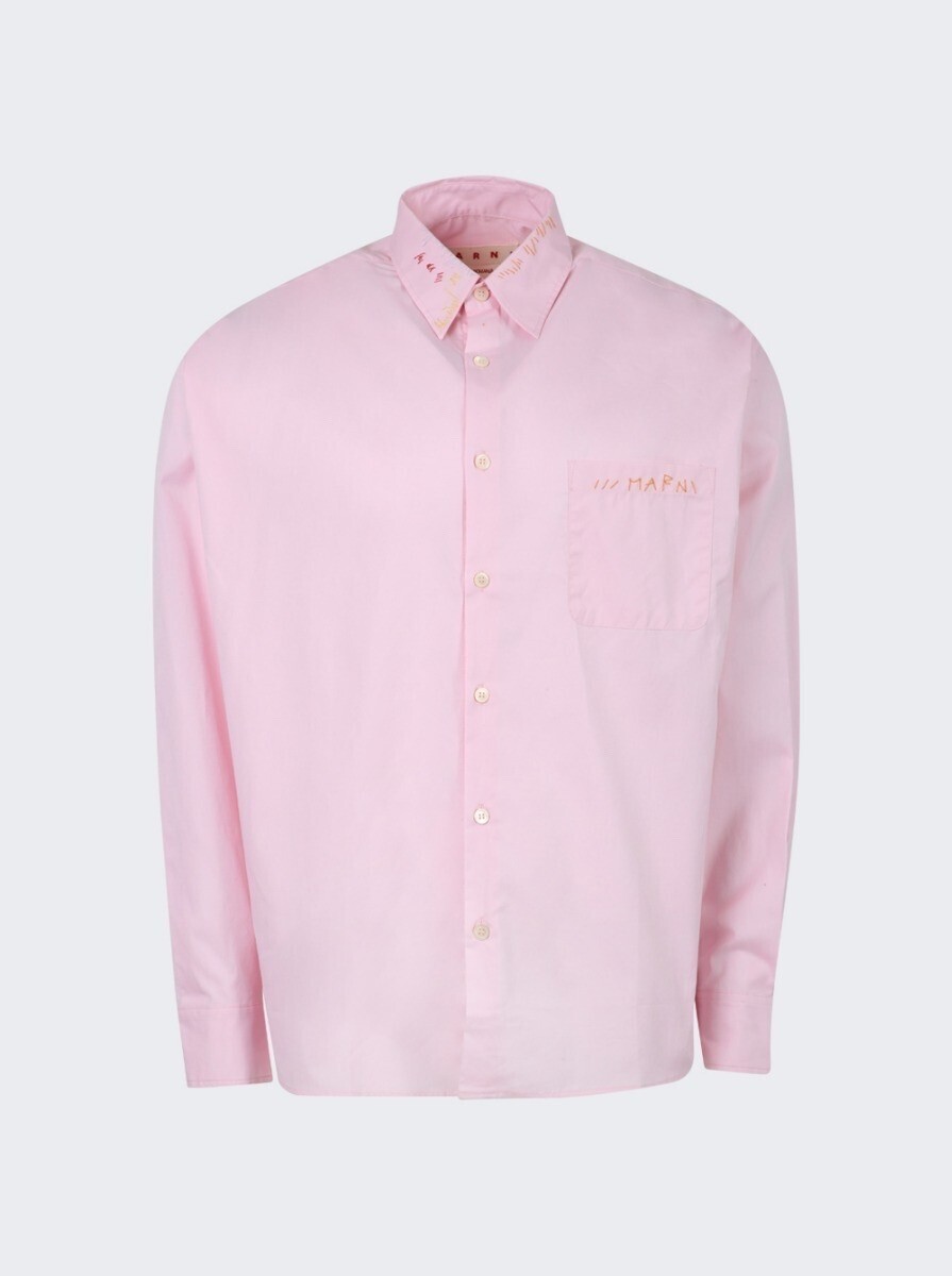 MARNI LONG SLEEVED SHIRT LIGHT PINK
